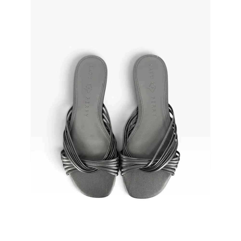 Katy Perry The Halie Intertwined Slide Sandal Black 10 NIB